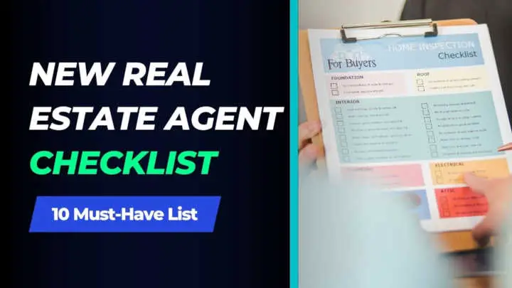 New real estate agent checklist
