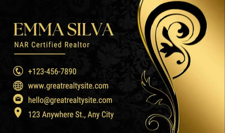 luxury real estate business cards