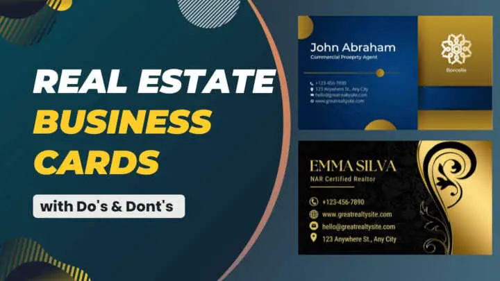 10 Eye-catching Real Estate Business Cards in 2023